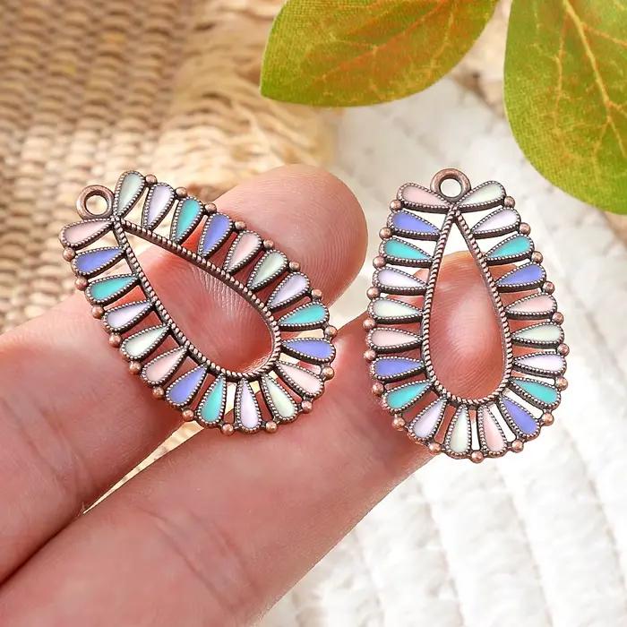 Nouveautés 2026 : Pendentifs fer à cheval émaillés style Bohème pour femmes, breloques pour boucles d'oreilles, colliers et accessoires de bijouterie DIY