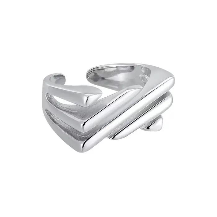 Bagues BFCLUB Sterling 925 Mode Géométrique Unique Pour Femmes Occasions Spéciales Partie Anniversaire Fiançailles Cadeau Noël