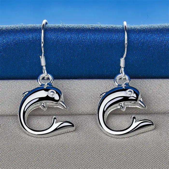 1 paire de boucles d'oreilles en argent sterling 925