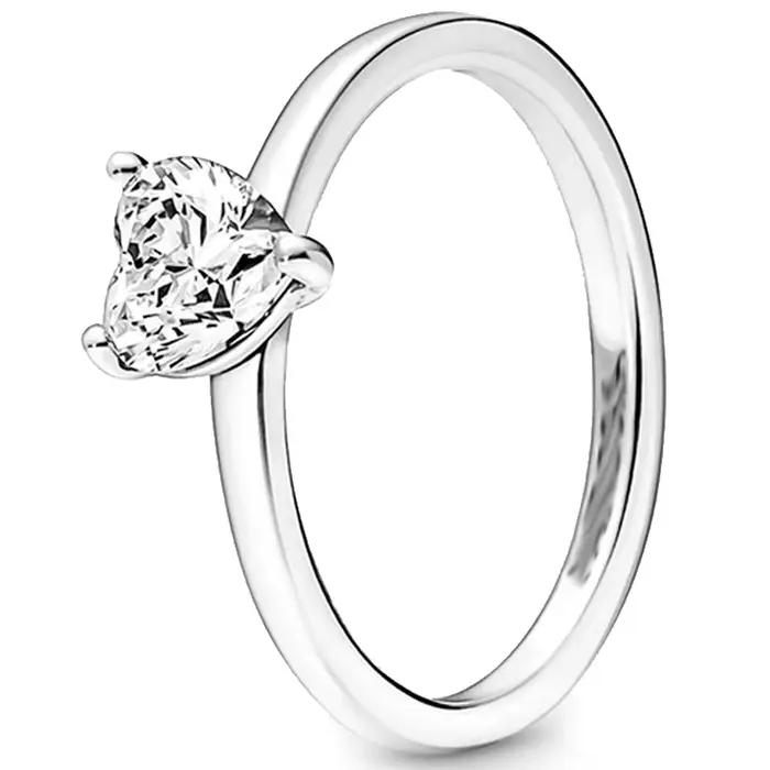 Bague minimaliste de luxe en argent sterling S925