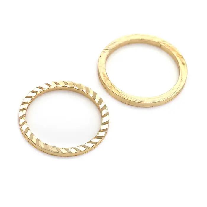 Bagues fermées rondes en or 18K de haute qualité pour femmes, bijoux élégants à offrir pour occasions spéciales