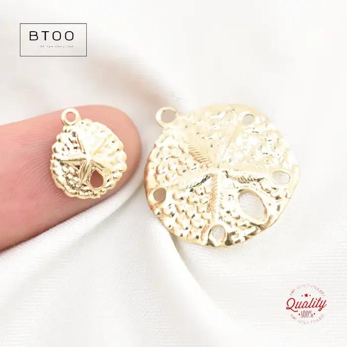 Pendentif Dollar de Sable en Or Rempli 14K
