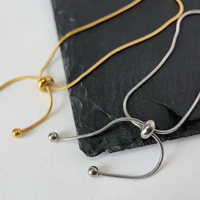 Nouveau Bracelet de cheville à chaîne réglable Simple pour femmes