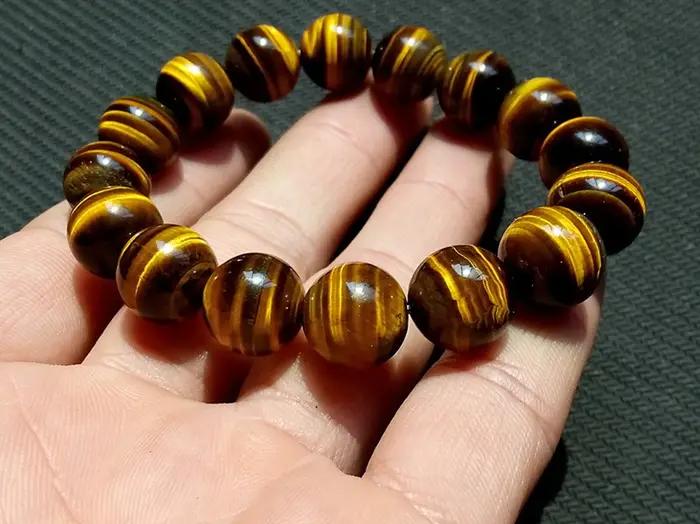 Bracelet en œil de tigre tendance pour homme et femme