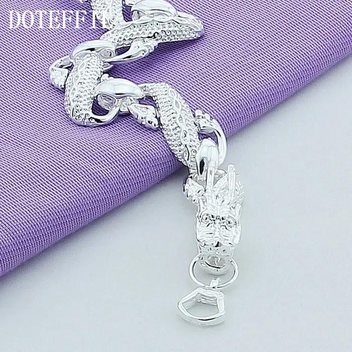 DOTEFFIL – Bracelet manchette Dragon en argent Sterling 925