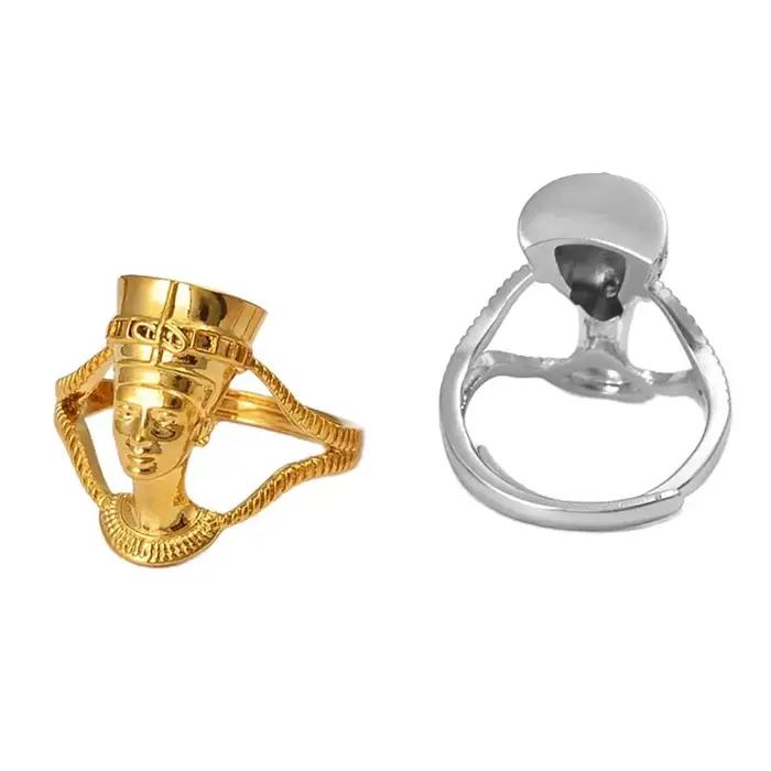 Bague Anniyo Reine Égyptienne Néfertiti pour Femme
