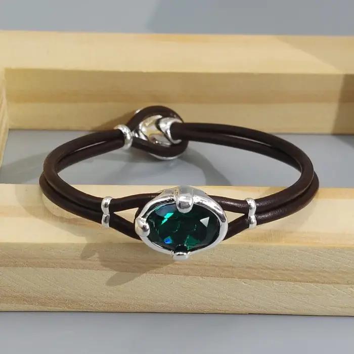 Bracelet en cristal étincelant et coloré de haute qualité