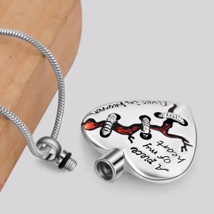Bijoux de crémation Un morceau de mon coeur vit au ciel Médaillon