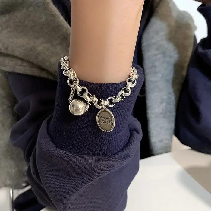 Bracelets Vintage à Chaîne Épaisse pour Femmes