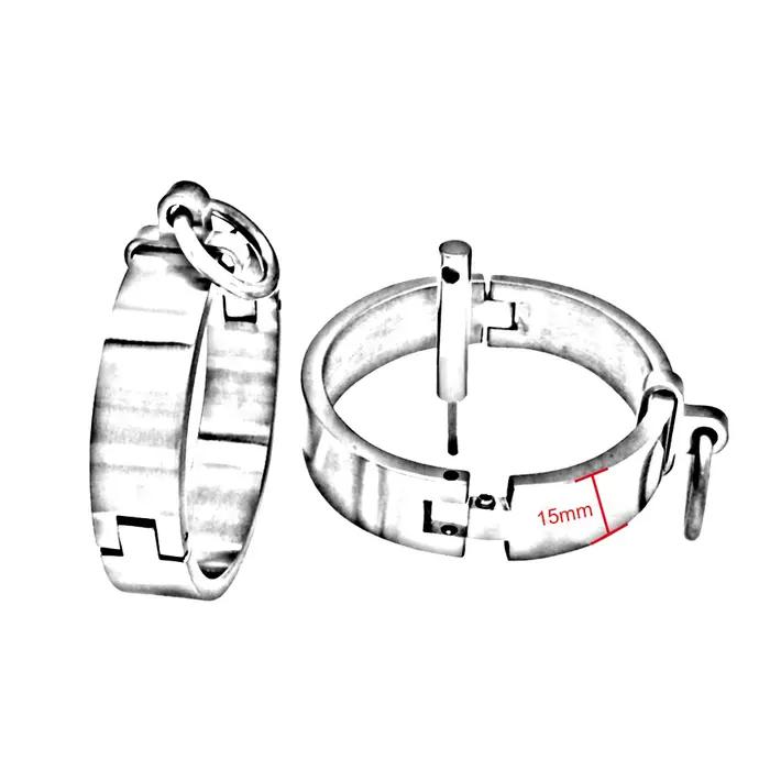 Bracelet de cheville et de poignet verrouillable en acier inoxydable