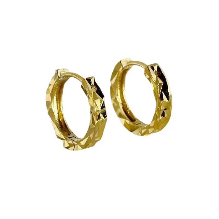 Boucles d'oreilles étoiles dorées effet ciel étoilé pour femme