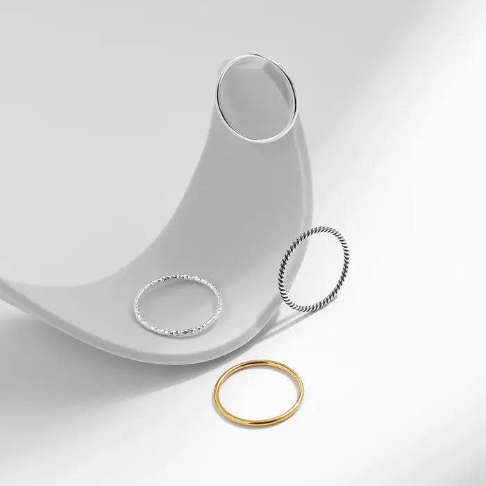 MODIAN 925 en argent Sterling Simple mode empilable anneau classique vague géométrique exquis bagues pour les femmes bijoux de fête