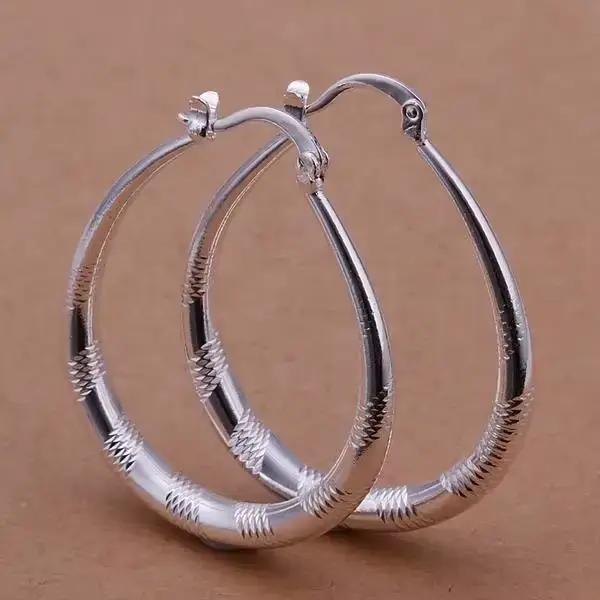 Belle boucle d'oreille en argent regardé 925 pour femme