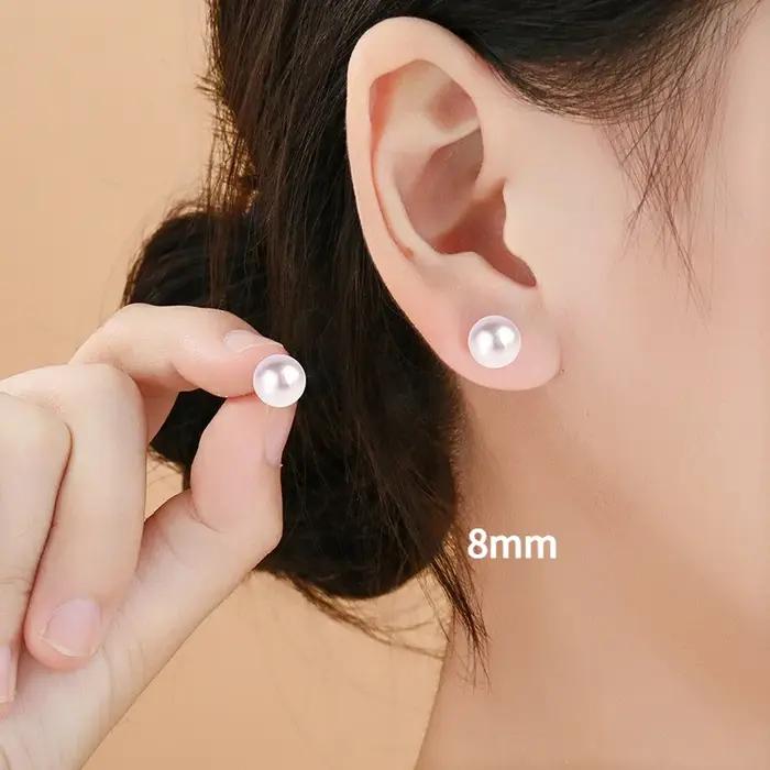 Boucles d'oreilles tendance en acier inoxydable avec nœuds épais pour femmes