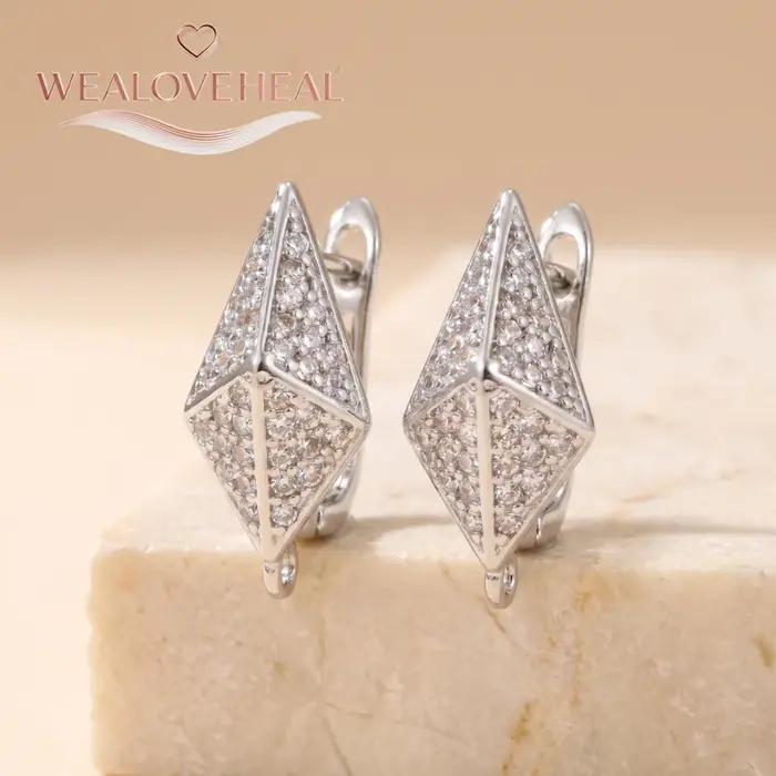 Crochets de boucles d'oreilles de luxe à fermoir levier