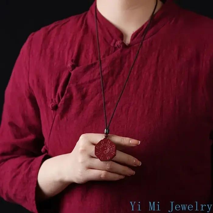 JOVintage-Pendentif de minerai brut naturel pour hommes et femmes