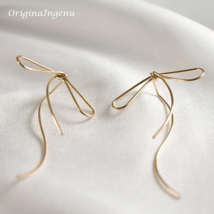 Boucles d'Oreilles OriginaIngenu en Or Rempli Design Géométrique Mode pour Femmes Soirées Parties