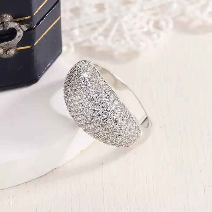 Bagues de luxe en diamant pour hommes et femmes, plaqué argent S925, or Rose 18 carats, bijoux Hip H