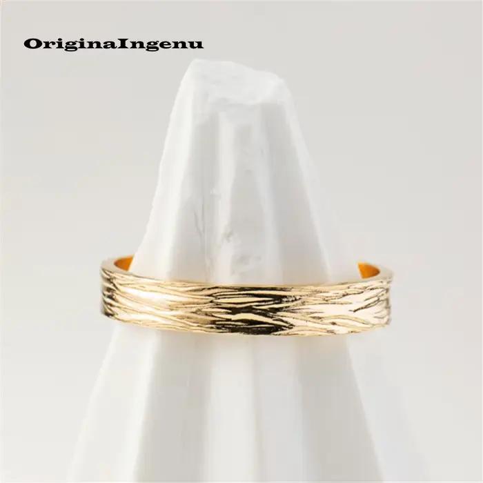 Bague optique remplie d'or 14 carats faite à la main, bague d'empilage personnalisée, bijoux délicats, bijoux simples et étanches