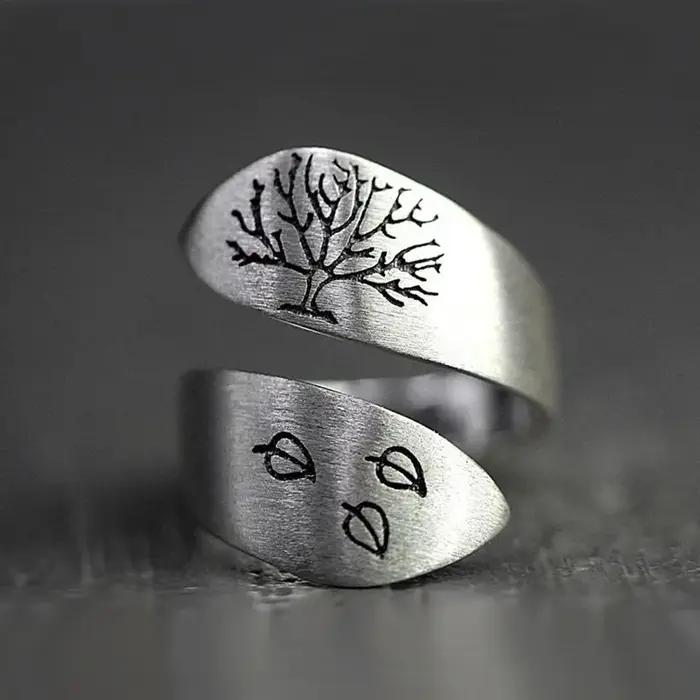 Buyee-Bague Ouverte en Argent Sterling 925 pour Homme et Femme