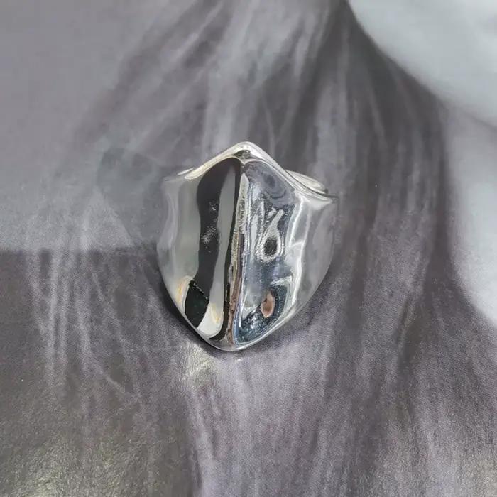 Bague géométrique rétro Punk métallique or argent alliage de mariage couple cadeau anniversaire soirée partys festive style rétro punk rock occasion spéciale