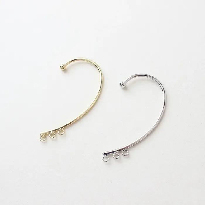 Boucle d'oreille plaquée or véritable 14 carats