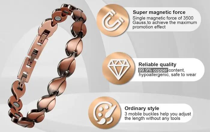 ARADOO Bracelet magnétique pour femme