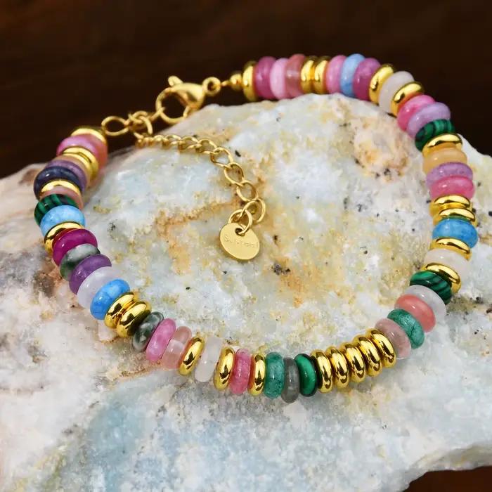 Bracelet de perles en pierre naturelle pour femmes