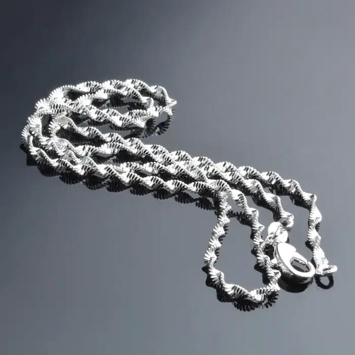 Nouveau Collier ondulé d'eau de 2mm pour femmes