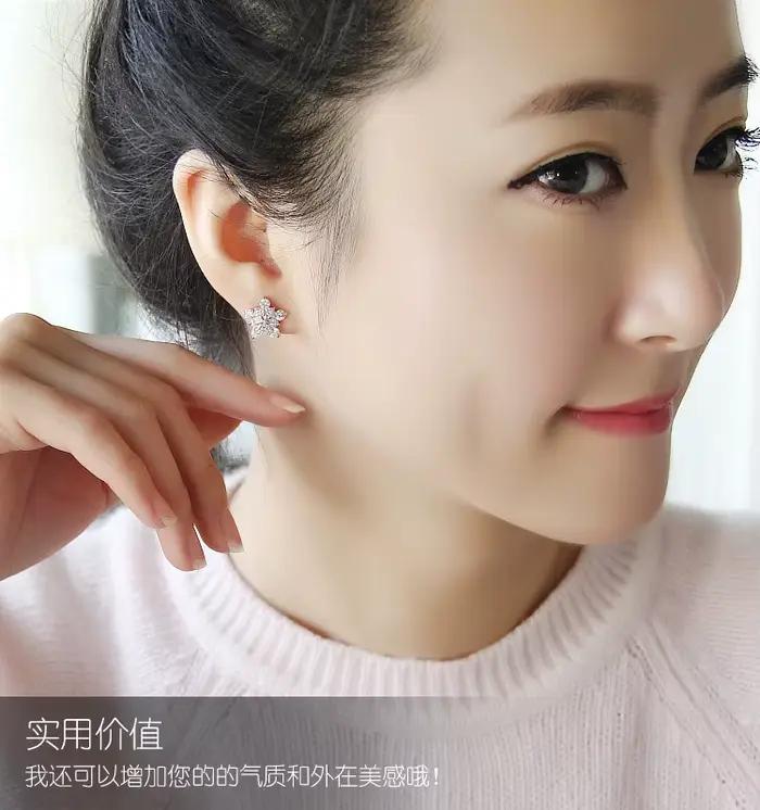 Boucles d'oreilles de luxe en Zircon transparent pour femmes