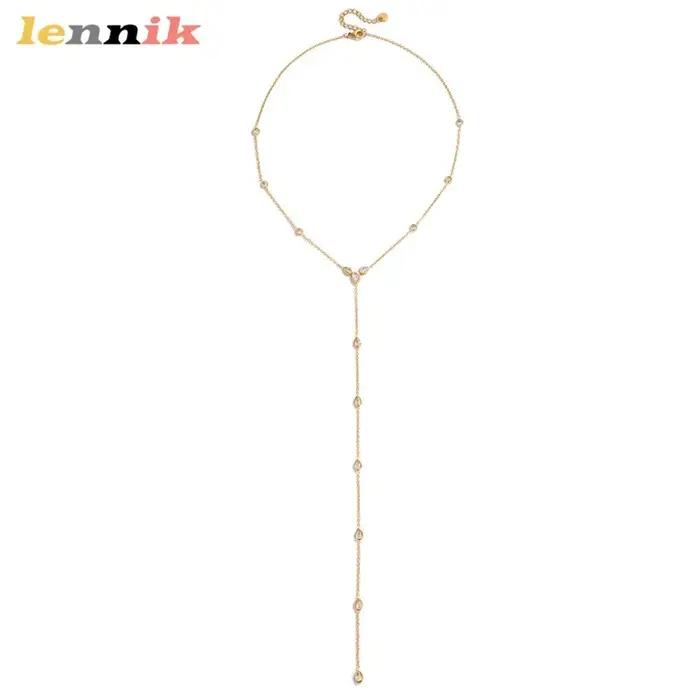 Collier en Y, Chaîne longue en acier titane