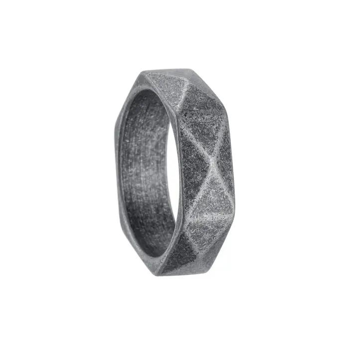 Bague géométrique en acier inoxydable pour hommes et femmes, 6mm de large, taille 6-12