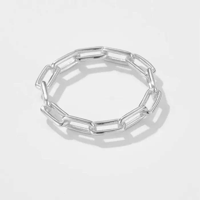 ANDYWEN – bague en chaîne en argent Sterling 925 pour femmes