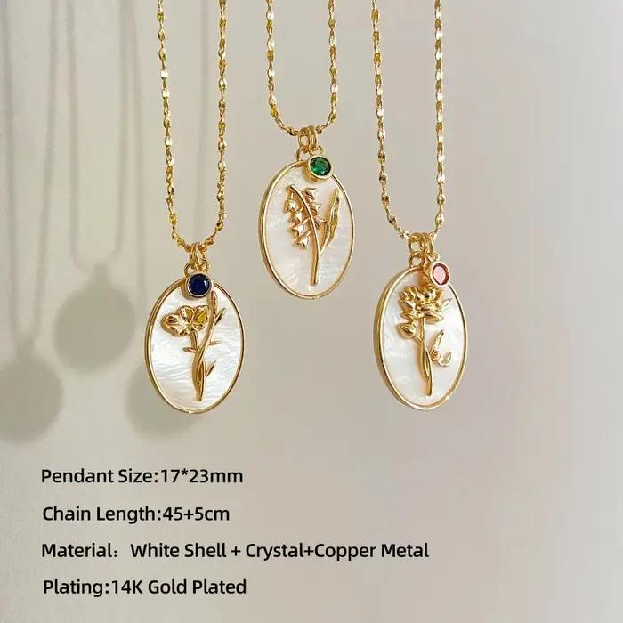 Nouvelle Tendance 2026 : Collier Fleur du Mois de Naissance (12
