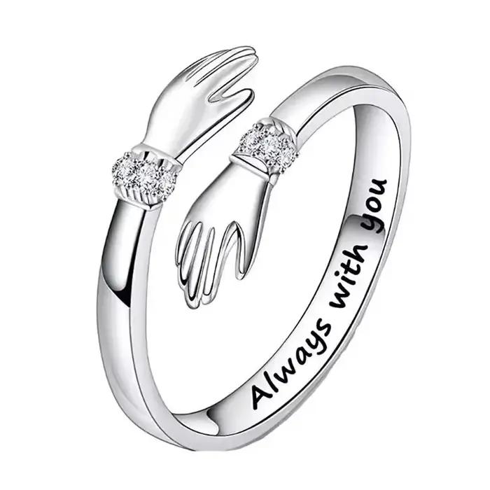 Bague en argent Sterling 925 en Zircon 5A pour femmes