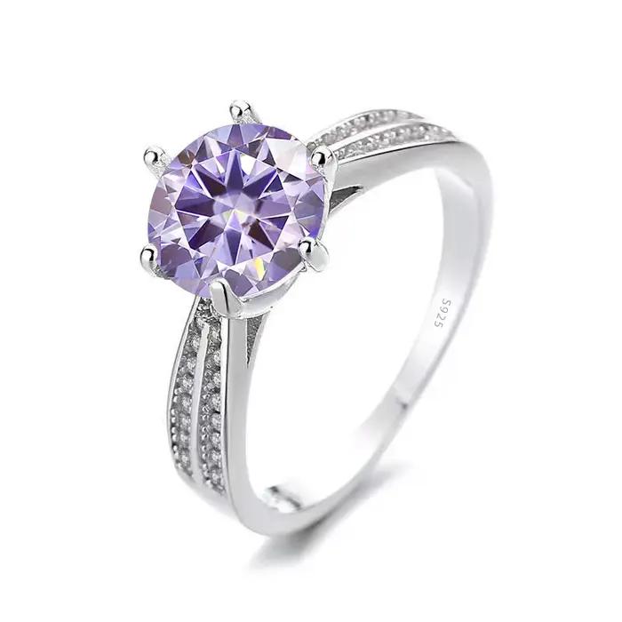 PomerceJelly-Bague en argent regardé S925 pour femme
