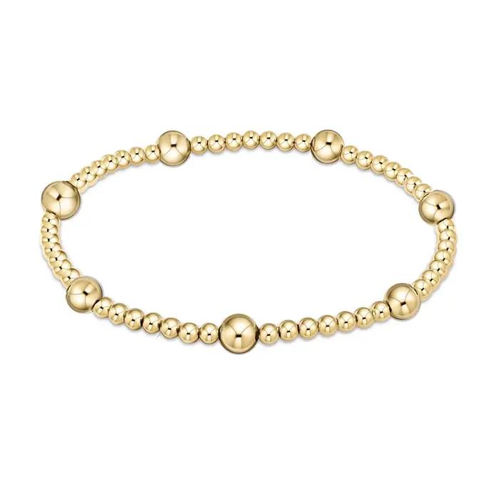 Vlen Bracelets pour femme chaîne de perles étanche plaqué or 18 carats Bracelet d'accent bijoux minimalistes 3mm et 5mm