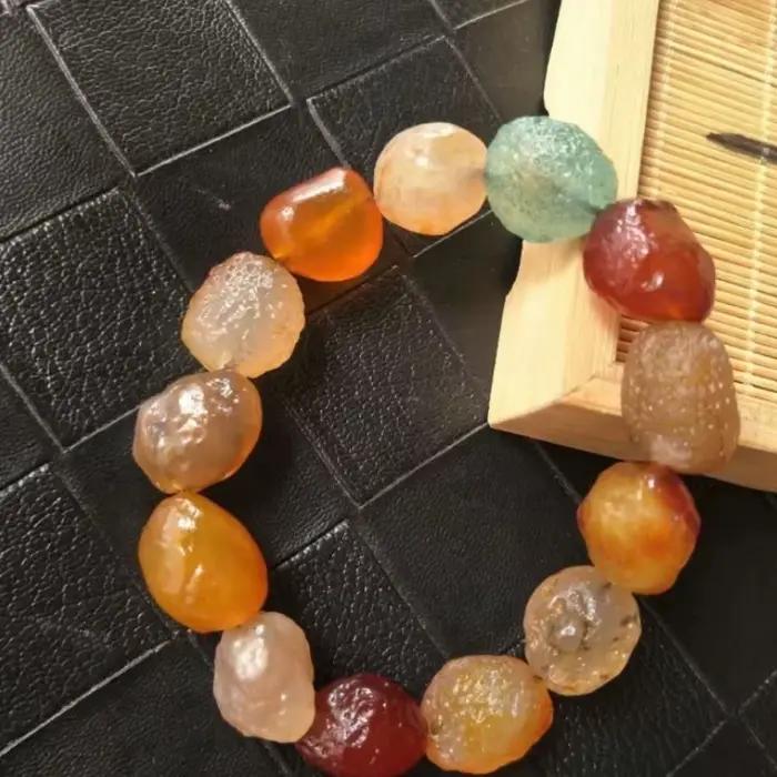 Nouveau Alxa Gobi désert Agate sucre coeur Bracelet bijoux de mode