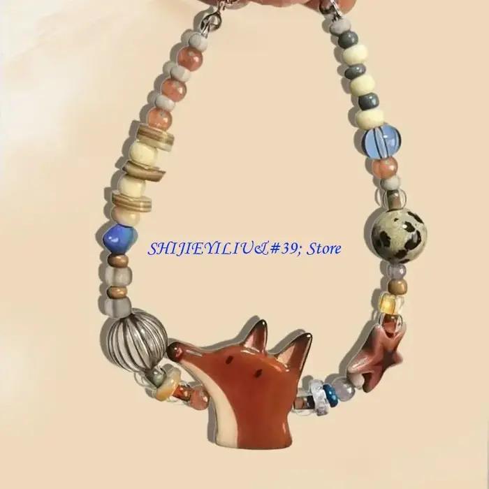 E21F – Bracelet renard coloré