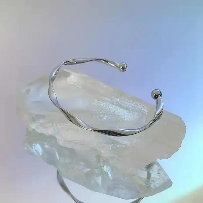 Bracelet en argent Sterling 925 pour femmes, attrape-rêves, vent froid, feuilles, pompon, perles, bi