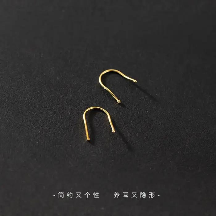 Boucles d'oreilles en argent sterling 925 La Monada pour femmes, design géométrique moderne, bijoux élégants pour diverses occasions
