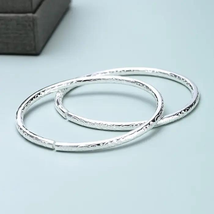 Bracelet bohème en argent sterling 925 serti de zirconium blanc élégant pour femmes occasions spéciales et cadeaux de fête