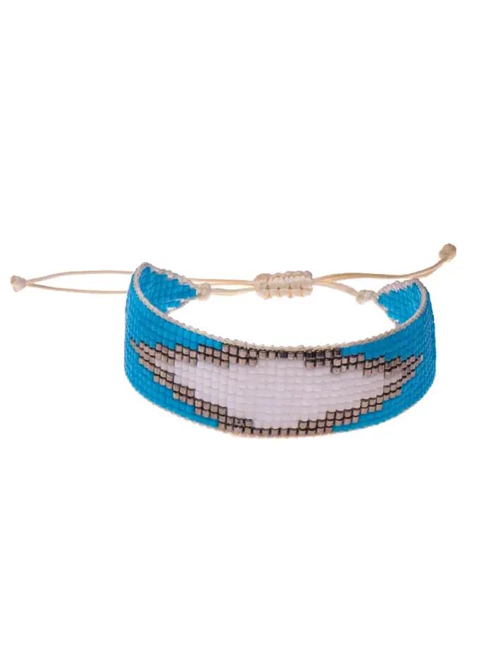Bracelet amulette mauvais œil turc pour femmes