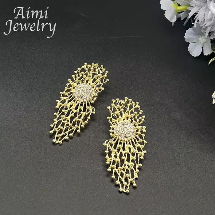 Ensemble de bijoux plaqués or 18 carats pour femme