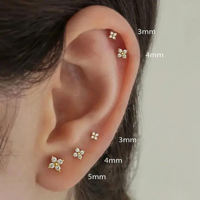 Helix Ear Fake Piercing Boucles d'oreilles pour femme