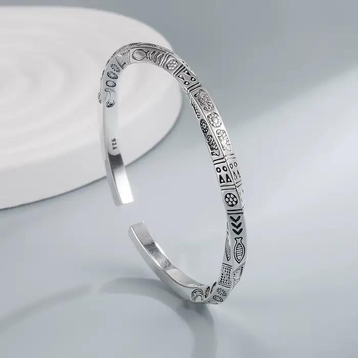 Totems ouverts en argent sterling 925 Bracelets pour femmes