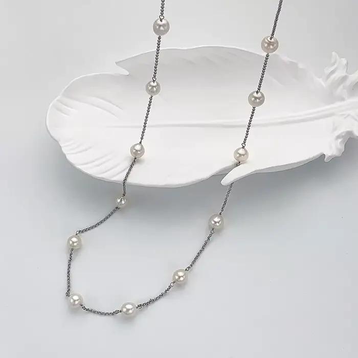 Collier de perles d'eau douce naturelles