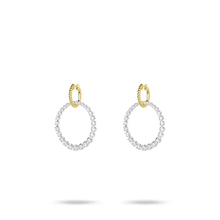 Bellux-Boucles d'Oreilles Synthétiques Plaquées Argent 925