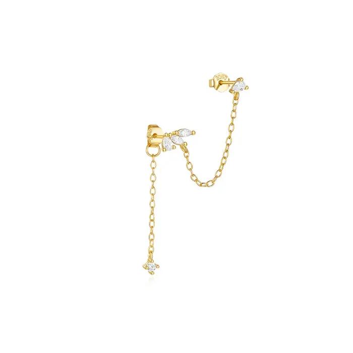 Aide – boucles d'oreilles carrées en argent Sterling 925 pour femmes
