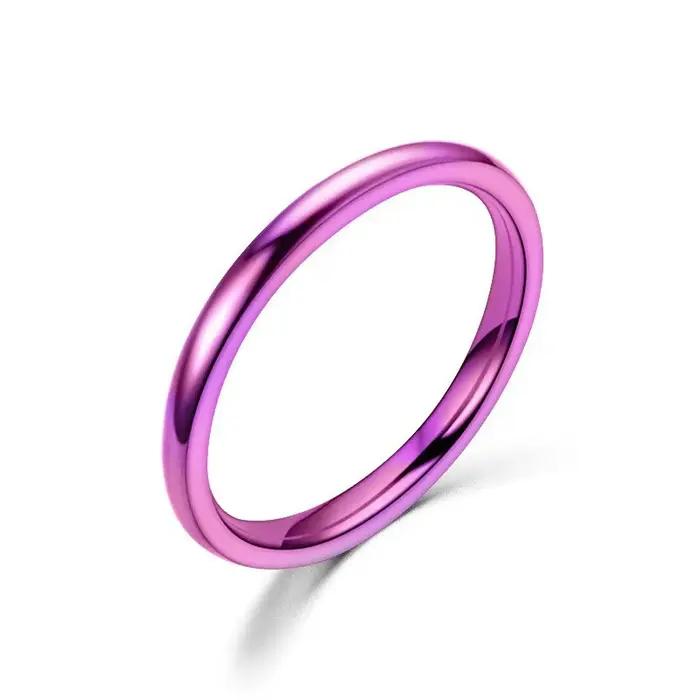 Bague en titane simple pour femmes et hommes alliance de mariage haute qualité pour occasions spéciales partys anniversaires fiançailles